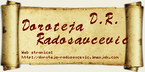 Doroteja Radosavčević vizit kartica